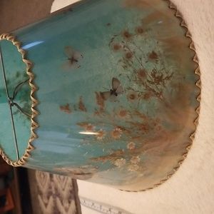 Vintage Van Briggle Butterfly Flower Lamp Shade